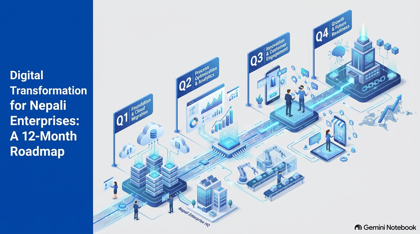 Digital Transformation for Nepali Enterprises: A 12-Month Roadmap